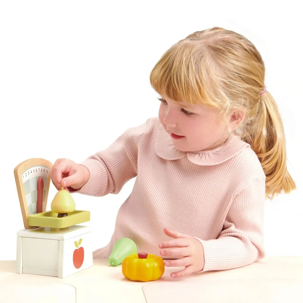 Wooden Play Market Scale