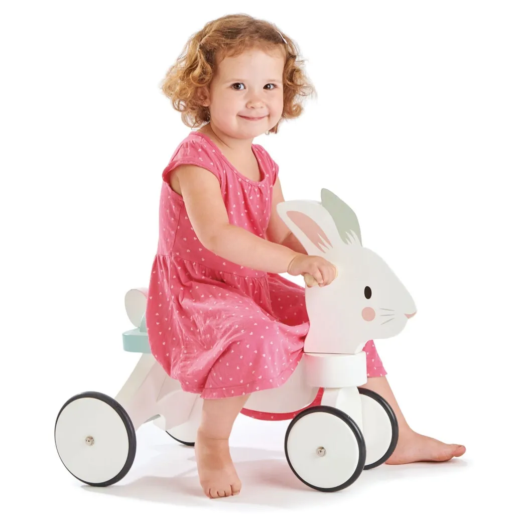 Wooden Rabbit Ride On Toy