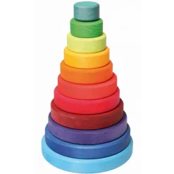 Wooden Rainbow Stacking Tower