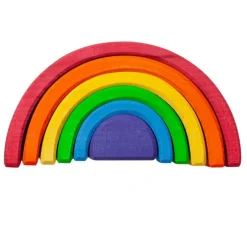 Wooden Rainbow Tunnel - 6 Piece