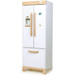 Wooden Refrigerator and Food Set