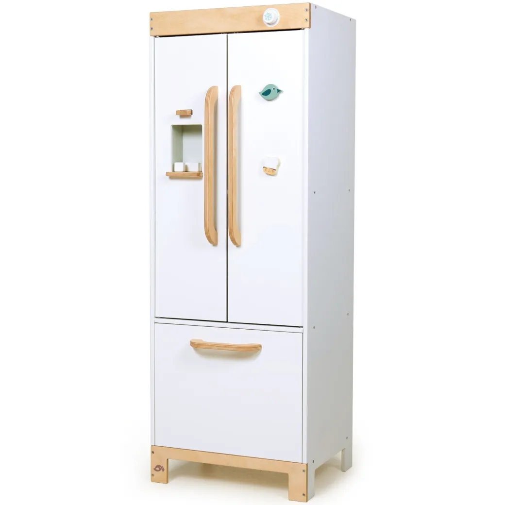 Wooden Refrigerator and Food Set