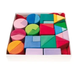 Wooden Shape Blocks - Square, Triangle and Circle