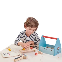 Wooden Tap Tap Tool Box Play Set