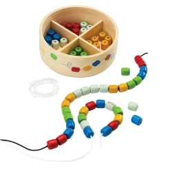 Wooden Threading Beads Set