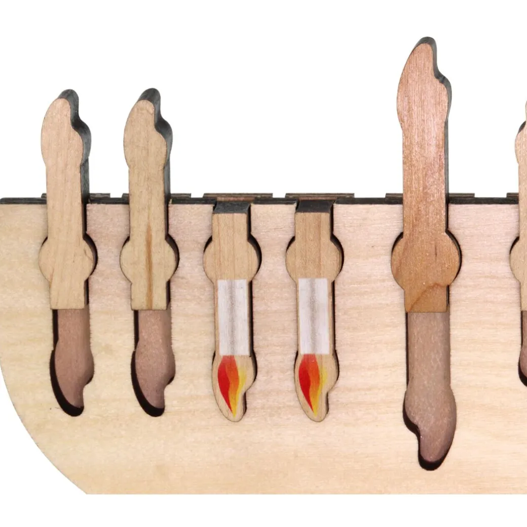 Wooden Toy Menorah